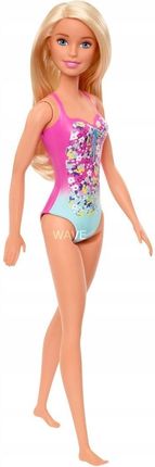 Barbie Lalka Beach Doll z kostiumem kąpielowym DWJ99 GHW37