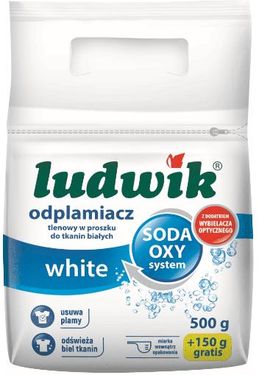 Ludwik Odplamiacz Tlenowy W Proszku Do Białych Tkanin 500G + 150G