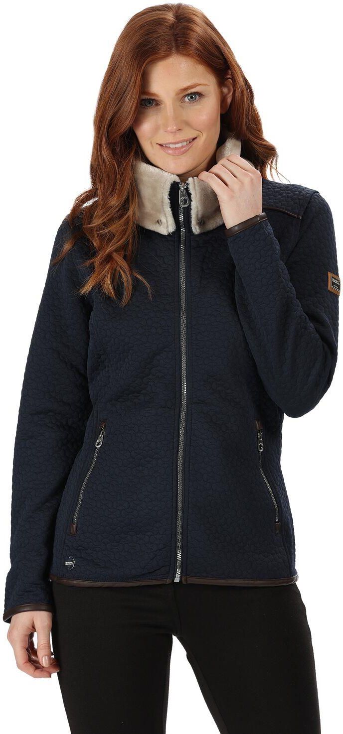 Damska bluza polarowa obszyta futerkiem Regatta Talya granatowa