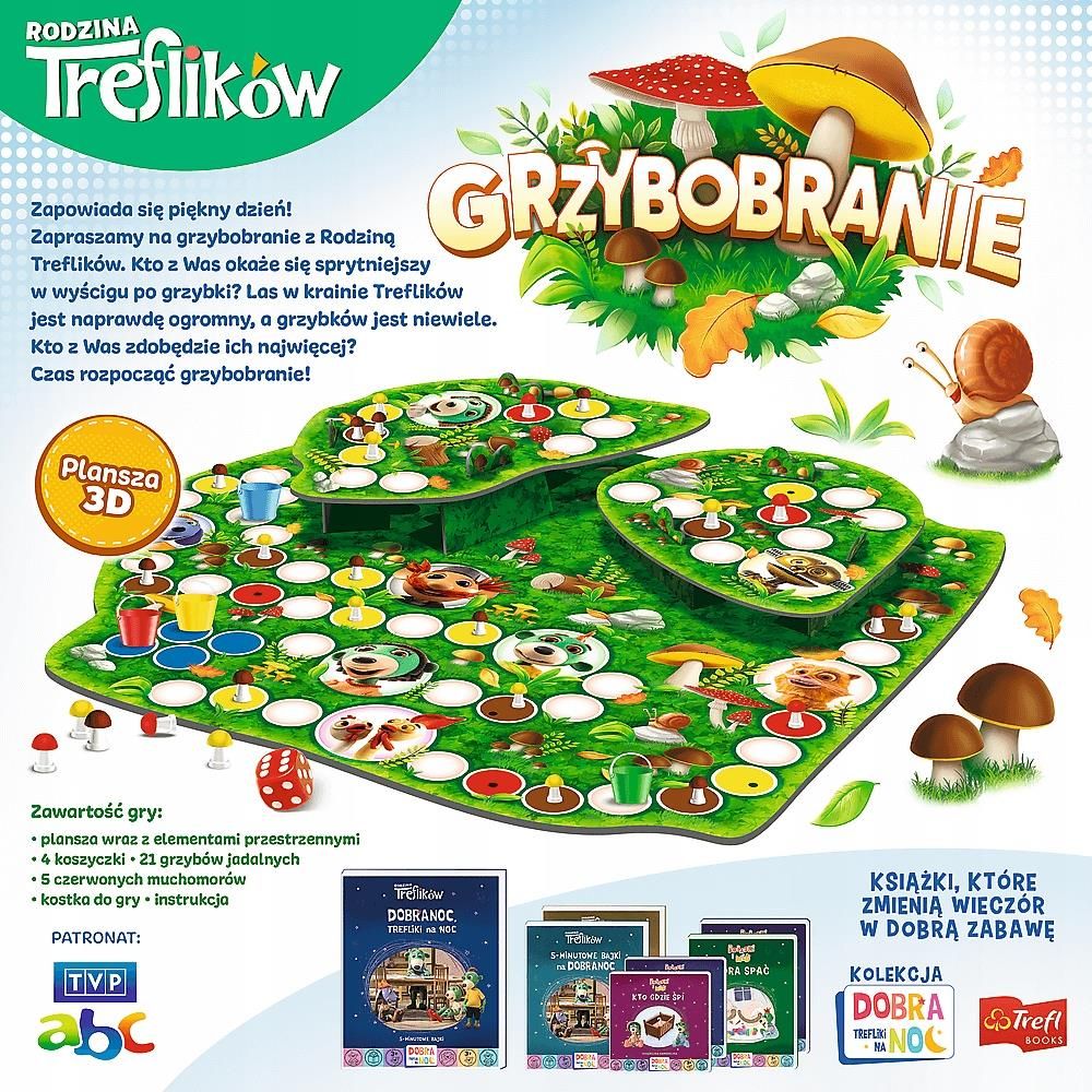 Trefl Grzybobranie Rodzina Treflików 02035 Gra dla