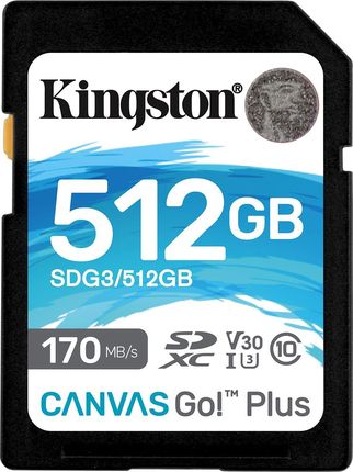 Kingston SDXC Canvas Go! Plus 512GB (SDG3/512GB)
