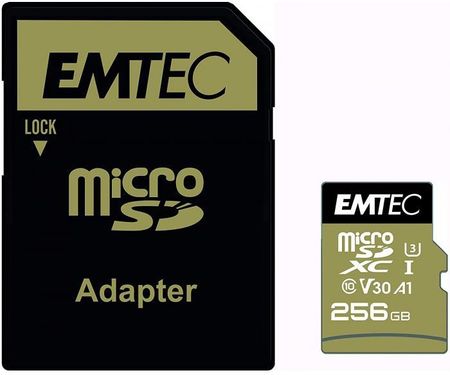 Emtec speedin PRO 128 GB microSDXC, memory card (Class 10, UHS-I (U3), V30)
