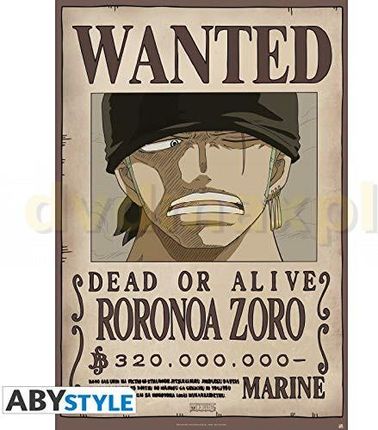 ONE PIECE Poster Wanted Zoro new (91.5x61)