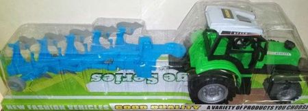 Maksik Zabawka Duży Traktor Z Pługiem Dla Chłopca 6804
