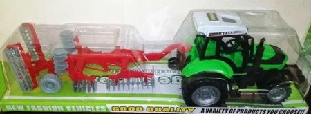 Maksik Zabawka Duży Traktor Z Broną Talerzem Dla Chłopca 6866