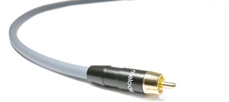 Melodika MDSW05G Kabel do subwoofera (RCARCA) Gunmetal  0,5m 
