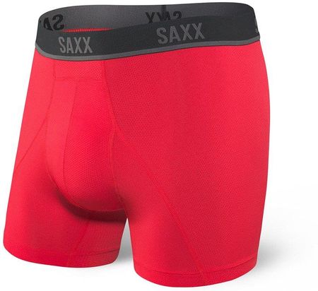 Bokserki męskie SAXX Kinetic Hd Boxer Brief Red - Czerwony