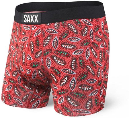 Bokserki męskie SAXX Vibe Boxer Brief Red Shield - Czerwony