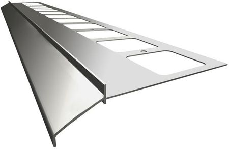 K100 Profil Aluminiowy Balkonowy 2.0M Szary Ral 7037 Listwa Balkonowa Okapnikowa Szara