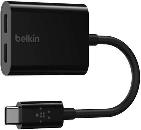 Belkin Adapter 2xUSB-C Audio+Charge rockstar (F7U081BTBLK)