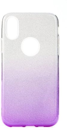 Forcell Futerał SHINING do SAMSUNG Galaxy A41 transparent/fiolet