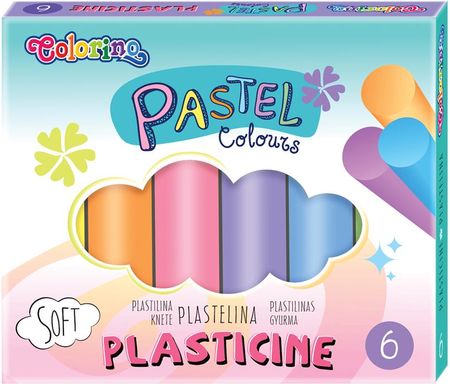 Colorino Kids Plastelina 6 kolorów Pastel 84972PTR