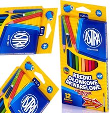 Zdjęcie Astra Kredki Ołówkowe Akwarelowe 12 Kolorów - Wołomin