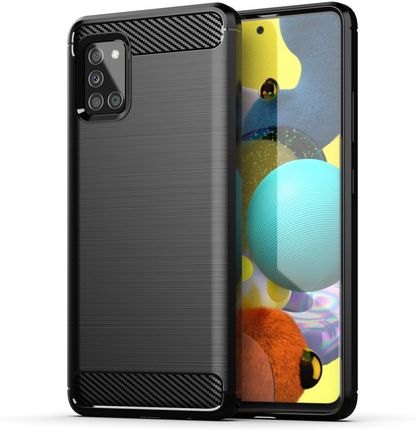 Hurtel Carbon Case elastyczne etui pokrowiec Samsung Galaxy A51 5G czarny 