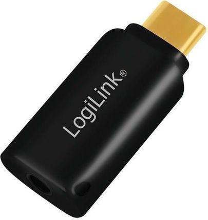 LOGILINK  ADAPTER USB-C DO 3,5MM AUDIO - MINI JACK CZARNY (UA0356)