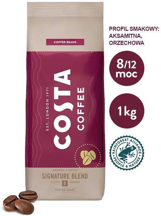 Costa Coffee Signature Blend kawa ziarnista 1kg - zdjęcie 2 Costa Coffee Signature Blend kawa ziarnista 1kg