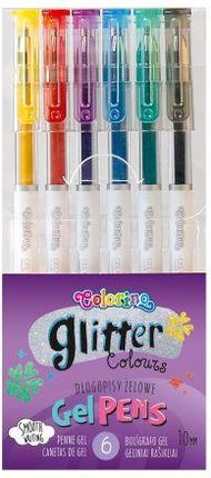 Patio Colorino Długopisy Żelowe Brokatowe 6 Kolorów (80912)