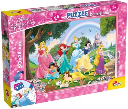 Lisciani Puzzle dwustronne Plus 24 Disney Princess 73993