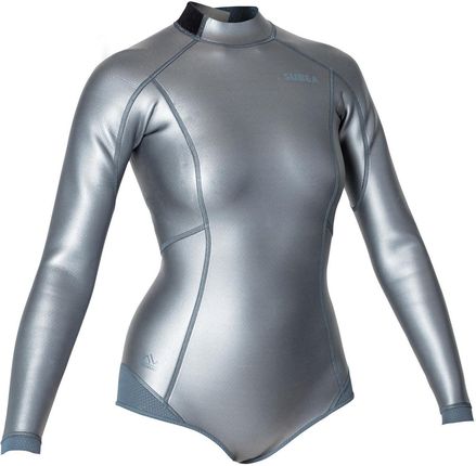 Subea Top Do Freedivingu Frd 500 Z Neoprenu Glide Skin 1,5Mm Damski Szary