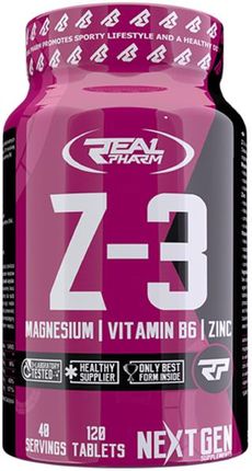 Real Pharm Z3 Zinc+Mg+B6 120 Tab