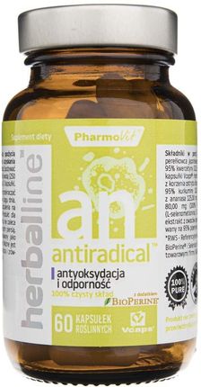 Herballine Antiradical Antyoksydacja i Odporność 60 kaps