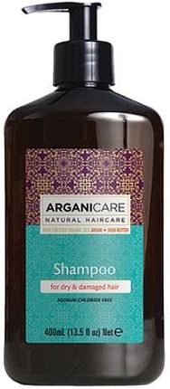Arganicare Shampoo W Szampon Do Włosów Suchych I Zniszczonych 400 ml