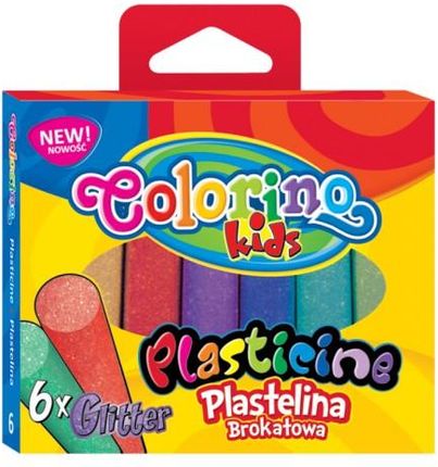 Colorino Plastelina 6 Kolorów Z Brokatem