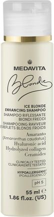 Medavita Blondie Ice Blonde Enhancing Shampoo Szampon 55 ml