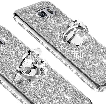 ERBORD Etui do Samsung Galaxy S7 Bling Silver Srebrny