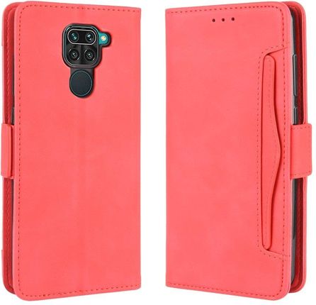 ERBORD Etui Wallet do Xiaomi Redmi Note 9, Card Slot, Red Czerwony