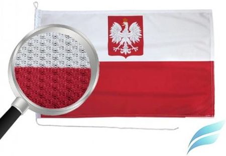 Flaga Polska Z Godłem Na Jacht Longlife 65X40 Polski Jachtowa Bandera