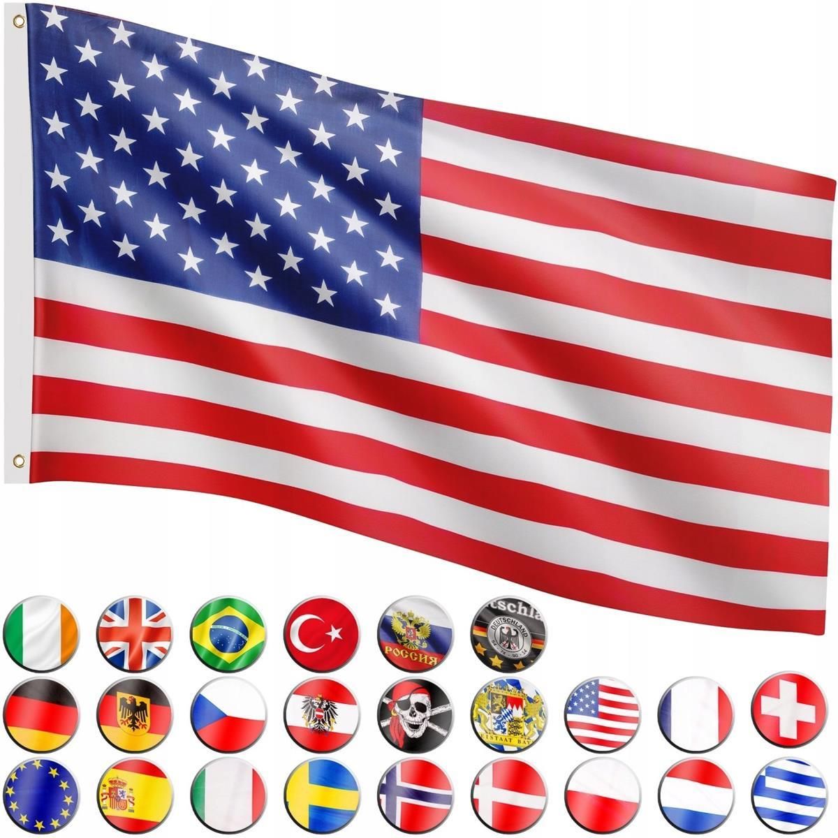 Flaga Usa 120 Cm X 80 - zdjęcie 2 Flaga Usa 120 Cm X 80