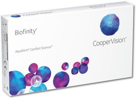 COOPER VISION SOCZEWKI KONTAKTOWE BIOFINITY 6 SZT. MOC -6.00