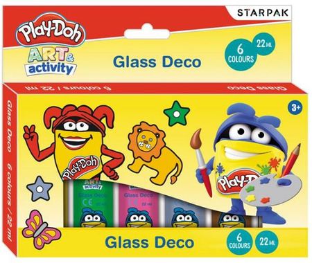 STARPAK Play-Doh  Farby witrażowe 6 kolorów  22ML 453901