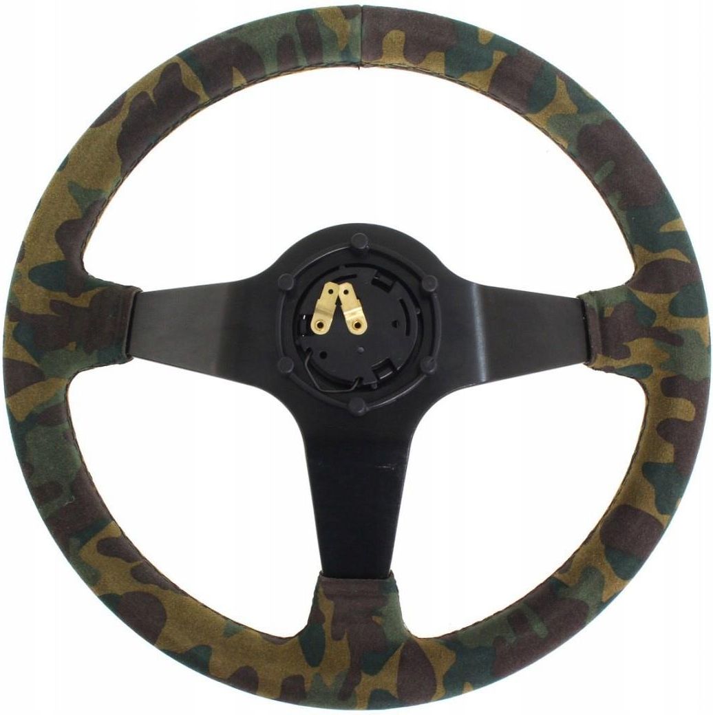 KIEROWNICA SLIDE 350MM OFFSET:80MM ZAMSZ CAMO - zdjęcie 1 KIEROWNICA SLIDE 350MM OFFSET:80MM ZAMSZ CAMO