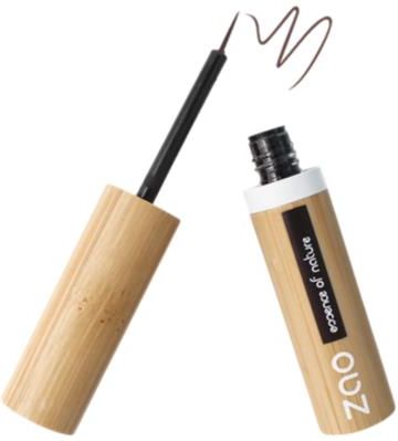 Zao Make Up Organic Eyeliner 071 Brush Ciemny Brąz W Obudowie Z Bambusa 6Ml