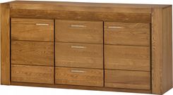 Zdjęcie KOMODA VELVET 47 DREWNO DĄB RUSTICAL SZYNAKA 181CM VELVET47 - Piaski