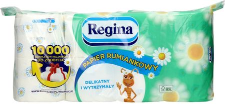 Regina Papier Toaletowy Celuloza 3W Biały Rumianek 8