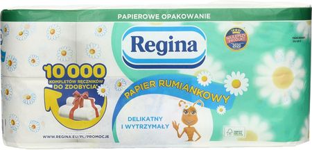 Regina Papier Toaletowy 3W Biały Eko Rumianek 8