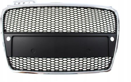 GRILL AUDI A4 B7 RS-STYLE CHROME-BLACK (05-08) PDC