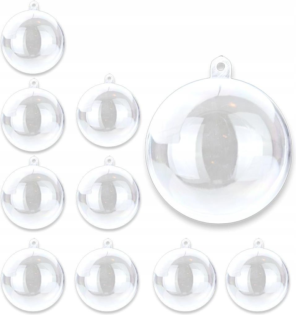 Bombka 10cm Akrylowa Kula Plastik Decoupage 10 Szt Ceny I Opinie Ceneo Pl
