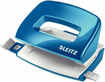 Leitz Dziurkacz Mini metalowy WOW niebieski 10 lat gwarancji 10 kartek 50601036