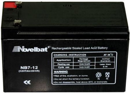 AKUMULATOR NOVELBAT NB7-12 AGM 12V 7AH ECHOSONDY NB712