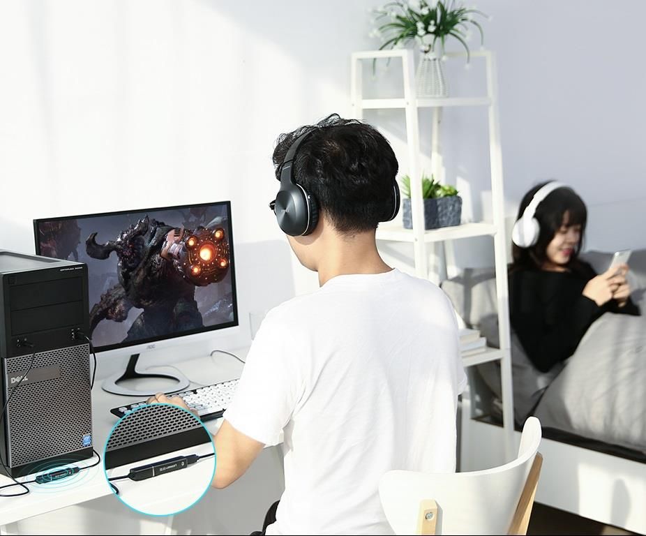 UGREEN TRANSMITER NADAJNIK BLUETOOTH 4.2 APTX JACK 40761 - zdjęcie 2 UGREEN TRANSMITER NADAJNIK BLUETOOTH 4.2 APTX JACK 40761