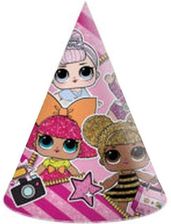 Zdjęcie CZAPECZKI PAPIEROWE LOL SUPRISE URODZINOWE BROKAT - Drobin