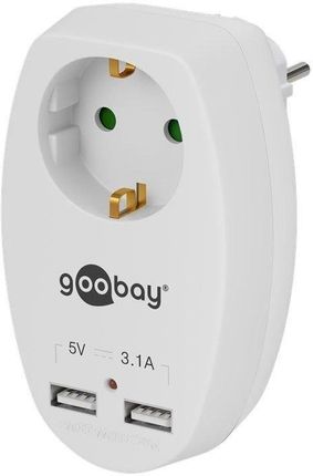 Goobay 40885 16 A safety socket with 2 USB ports w Strefie Komfortu