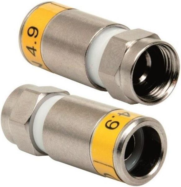 5 Connecteurs Fiches F à Compression Pro Cabelcon F-6-TD 5.1 TrueDrop - Foto 10