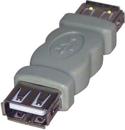ADAPTER USB USB A - USB A (GNIAZDO-GNIAZDO) SZARY  ()