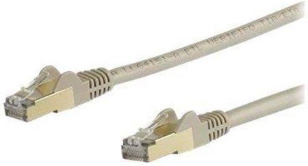 STARTECH.COM 10M CAT6A ETHERNET CABLE - GREY RJ45 SHIELDED CABLE SNAGLESS - PATCH CABLE - 10 M - GREY  (6ASPAT10MGR)