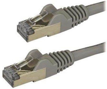 STARTECH.COM 1.5 M CAT6A CABLE - GREY - RJ45 ETHERNET CABLE - SNAGLESS - CAT6A STP CORD - COPPER WIRE - 10GB - PATCH CABLE - 1.5 M - GREY  (6ASPAT150C